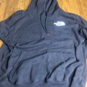 Black north face hoodie mens XL